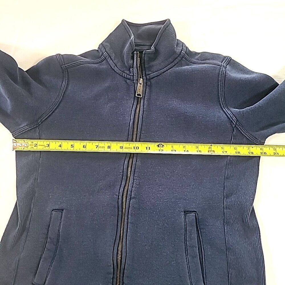 Carhartt Zip Up Sweatshirt M Full Embroidered Arm Sleeve BLue monochrome - Picture 8 of 13